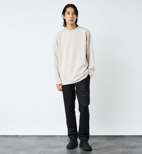 ABAHOUSE「【FORTUNA/フォルトゥナ】ECOTECコクーンシルエットロングTシャツ/ユ」|Tシャツ・カットソー|