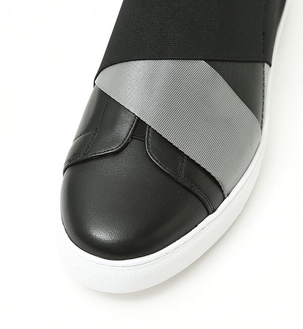 alfredoBANNISTER「【ELASTIC TRAINER】ベルトライン切替 スリッポン/スニーカー」|スニーカー|