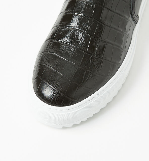 alfredoBANNISTER「【Margome sole】シャークソール クロコダイル柄 レザー スニーカー」|スニーカー|