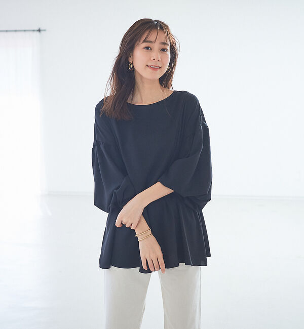 Rouge vif「【WEB限定】2WAY切り替えギャザーブラウス」|シャツ・ブラウス|