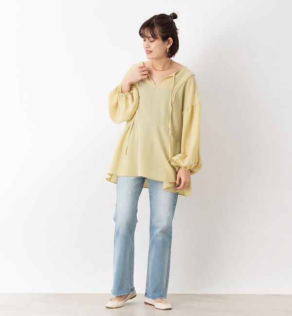 Rouge vif「【WEB限定】2WAY切り替えギャザーブラウス」|シャツ・ブラウス|