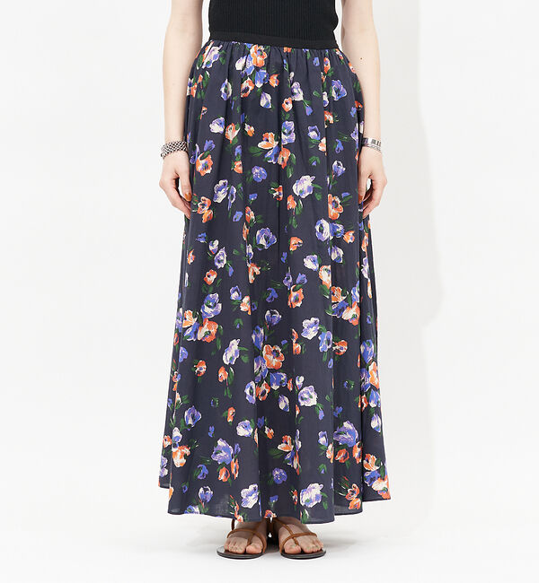 Rouge vif「ドローイングフラワースカート」|スカート|