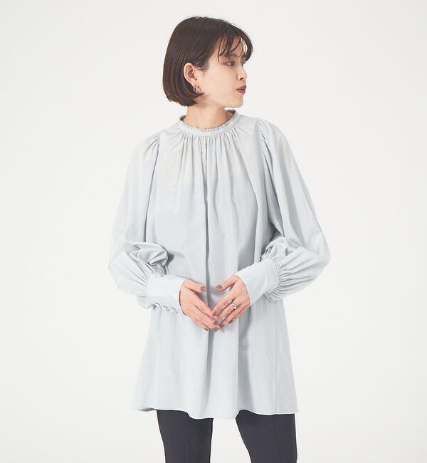 Rouge vif「バックデザインブラウス」|シャツ・ブラウス|サックスブルー