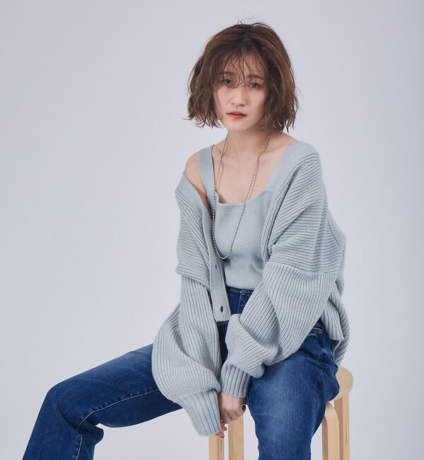 Rouge vif「W混アンサンブルニット」|ニット・セーター|