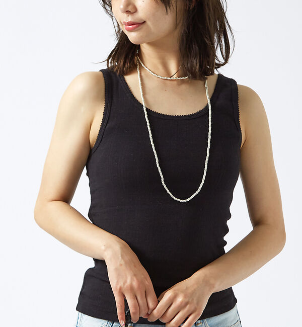 Rouge vif「シルバービーズネックレス / Thai Silver / ロング / カレンシル」|ネックレス|