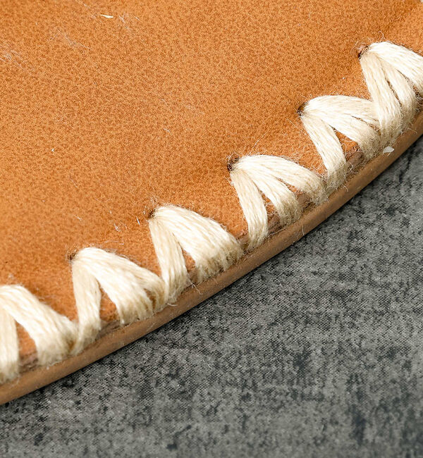 Rouge vif「【PAOLO BOVE / パオロ ボーヴ】ヒール トングサンダル / ラフィア」|サンダル|