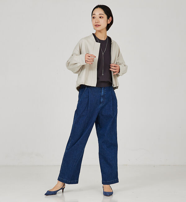 qualite「ショートフォルムブルゾン」|ブルゾン・スタジャン|