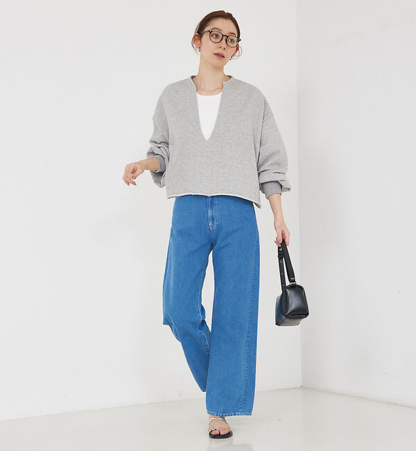 qualite「キーネックオーバースウェット」|スウェット・ジャージ|