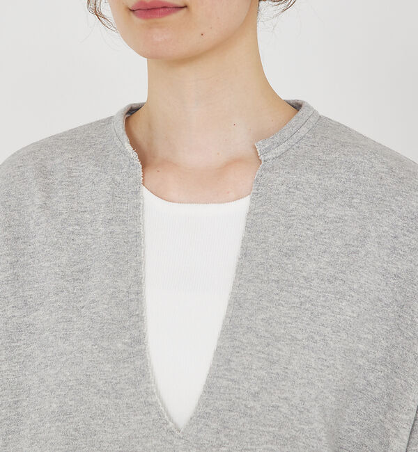 qualite「キーネックオーバースウェット」|スウェット・ジャージ|