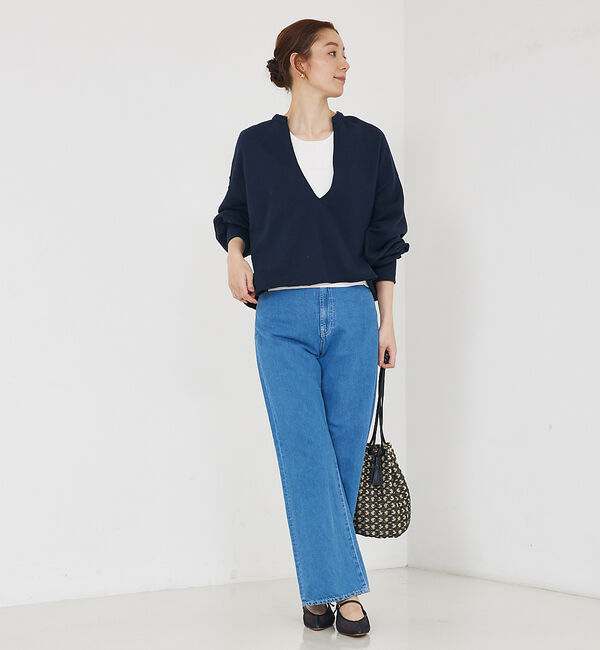 qualite「キーネックオーバースウェット」|スウェット・ジャージ|