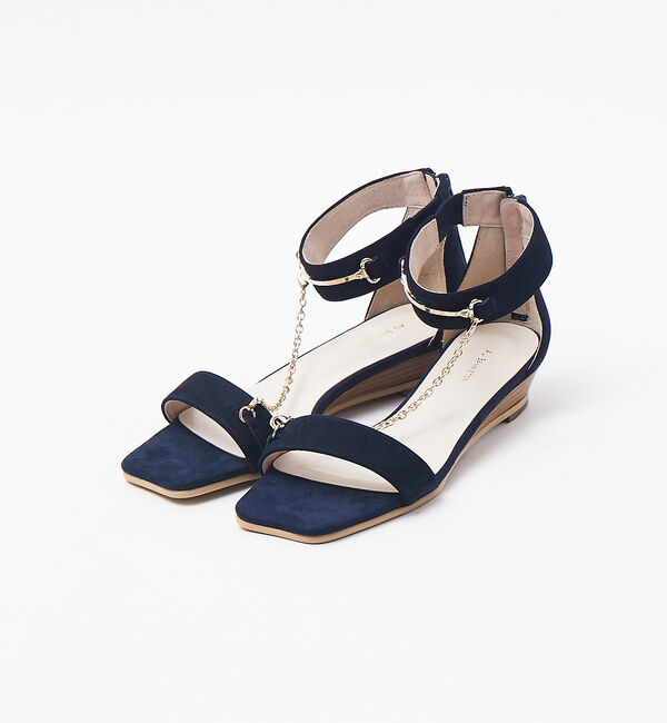 AU BANNISTER「チェーンビットサンダル」|サンダル|ネイビー