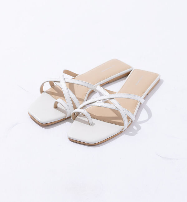 AU BANNISTER「【販売店舗限定】トングサンダル」|サンダル|ホワイト