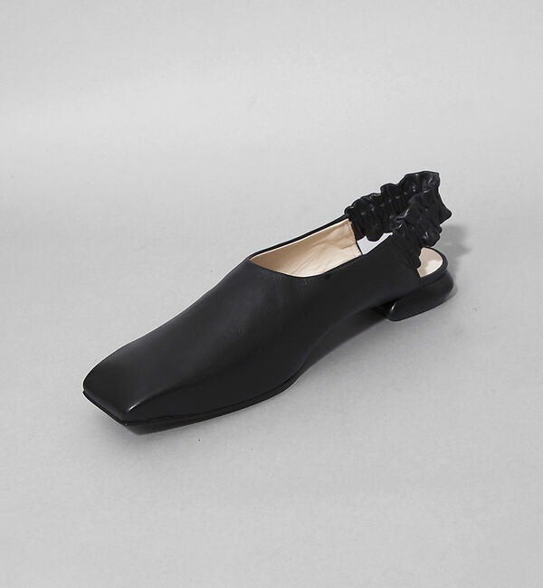 AU BANNISTER「thYme/ スリングバックフラットシューズ」|パンプス|ブラック