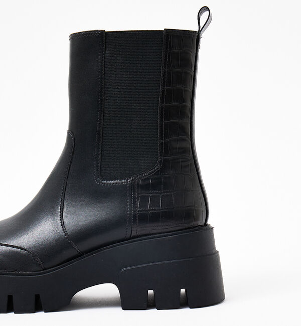 AU BANNISTER「【晴雨兼用】サイドゴアボリュームソールレインブーツ」|レインシューズ|