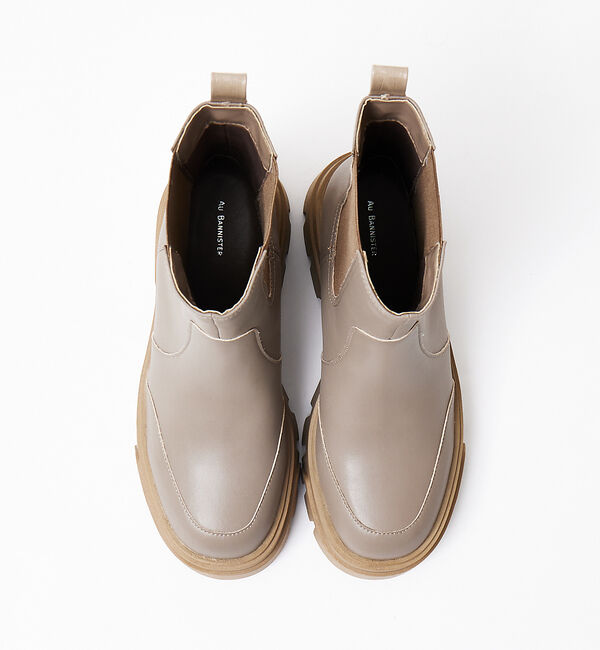 AU BANNISTER「【晴雨兼用】サイドゴアボリュームソールレインブーツ」|レインシューズ|