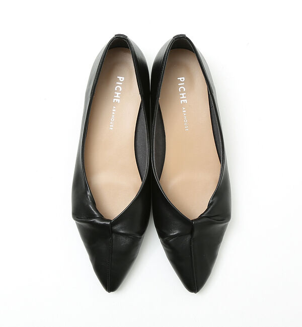 AU BANNISTER「【生活防水】ツイストフラットパンプス」|レインシューズ|