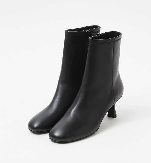 AU BANNISTER「【スノーソール】オブリークトゥショートブーツ」|ショートブーツ|