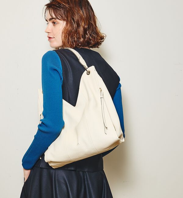 LOWELL things「【再入荷】Valley/かがりレザーワンショルダー」|ショルダー・メッセンジャー|