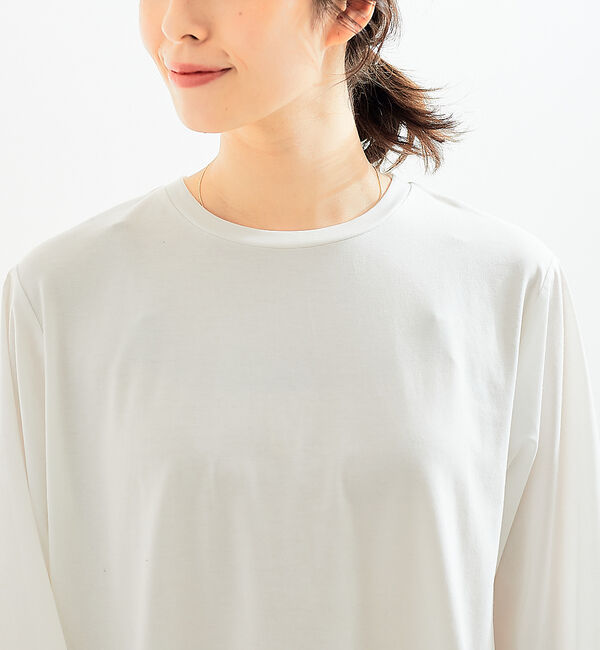 abahouse mavie「袖ボリュームコンビプルオーバー」|Tシャツ・カットソー|