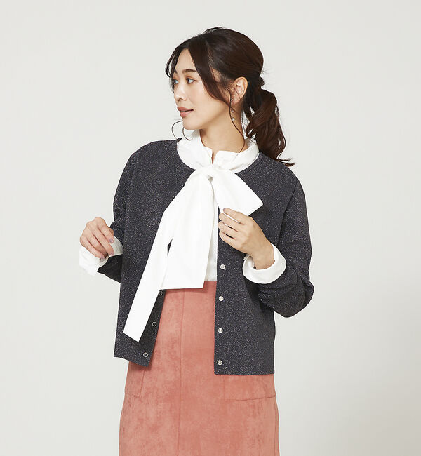 abahouse mavie「ラメプレーティング２ＷＡＹカーデ」|カーディガン|