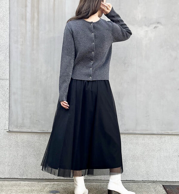 abahouse mavie「ラメプレーティング２ＷＡＹカーデ」|カーディガン|