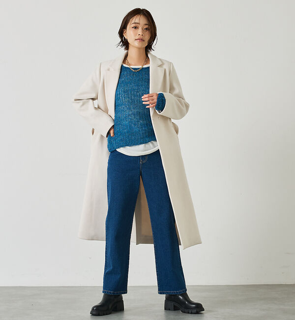 abahouse mavie「【ロングセラー】ベルト付きロングコート」|その他|