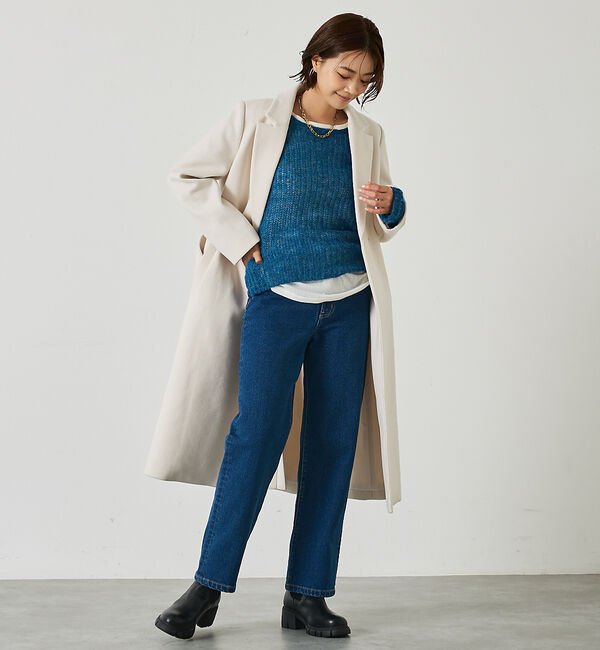 abahouse mavie「【ロングセラー】ベルト付きロングコート」|その他|