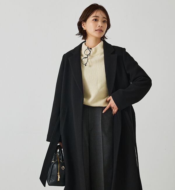 abahouse mavie「【ロングセラー】ベルト付きロングコート」|その他|