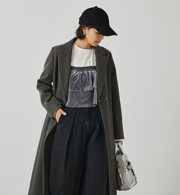 abahouse mavie「【ロングセラー】ベルト付きロングコート」|その他|