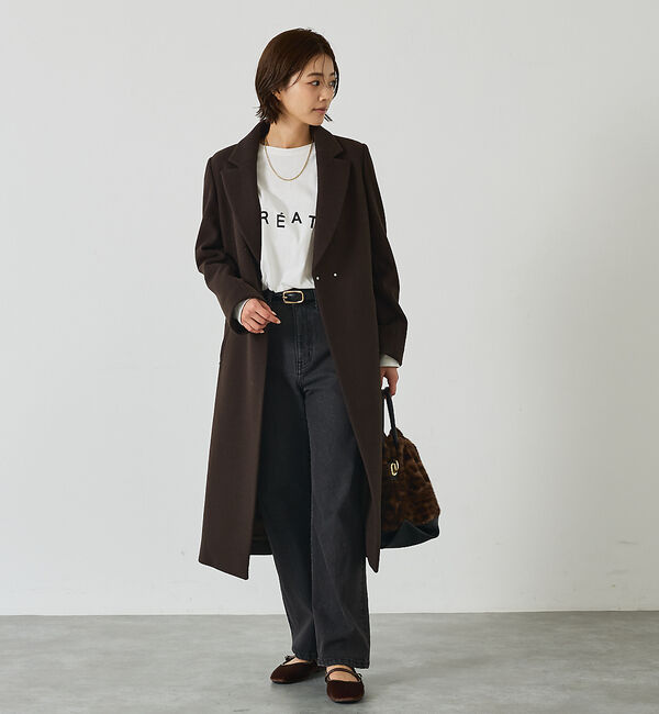 abahouse mavie「【ロングセラー】ベルト付きロングコート」|その他|