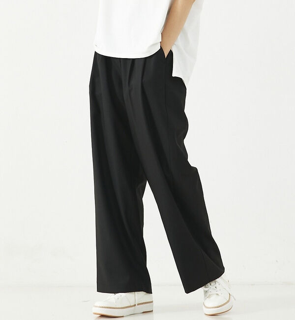 abahouse mavie「【LEE掲載・セットアップ対応】メランジ調ストレートパンツ/リネンライクタックス」|その他|