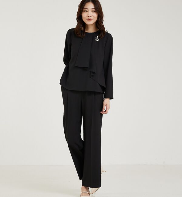 abahouse mavie「【上下２点セット/エニデイカセット】タックフレアーセットアップ」|スーツ|