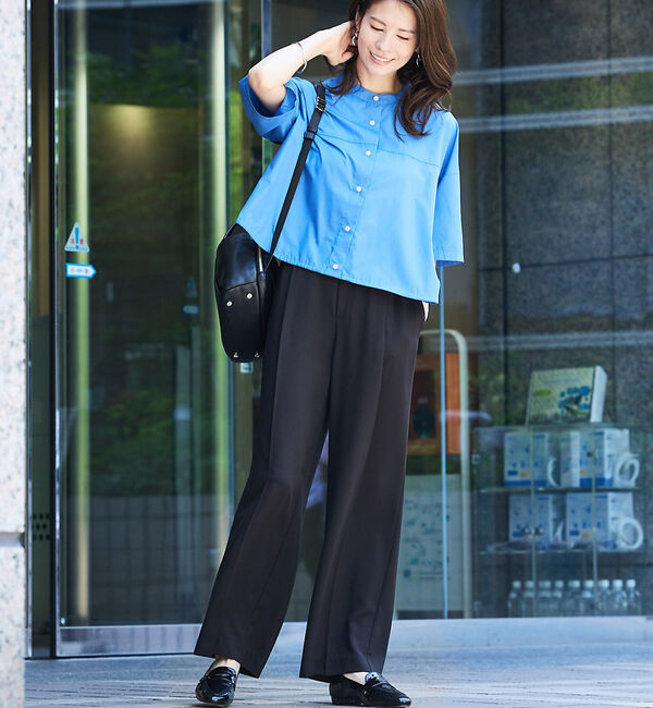 abahouse mavie「ドロストショートシャツ」|シャツ・ブラウス|