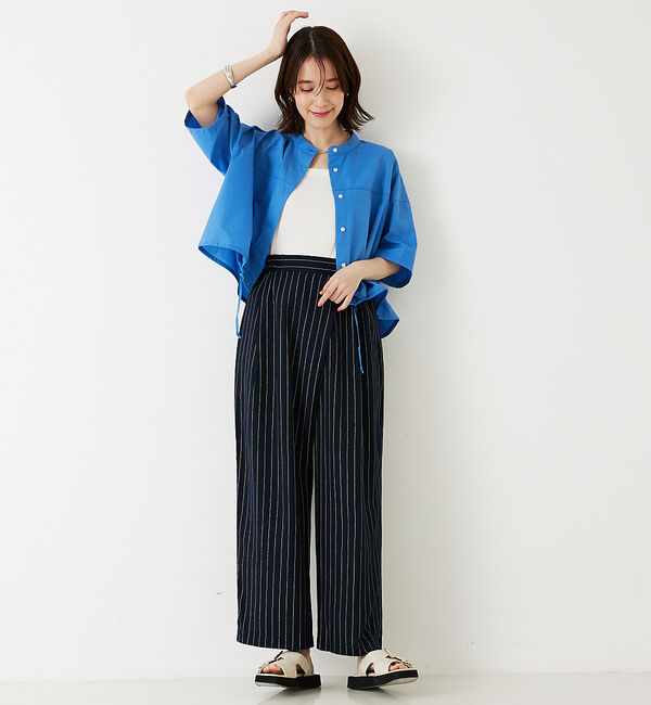 abahouse mavie「ドロストショートシャツ」|シャツ・ブラウス|