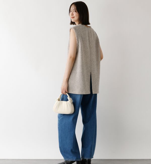 abahouse mavie「ツイードフリンジベスト」|ベスト・ジレ|