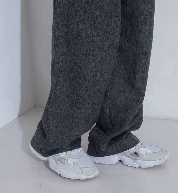 NOMINE「【セットアップ着用可】シャーク タックワイドパンツ」|スラックス|