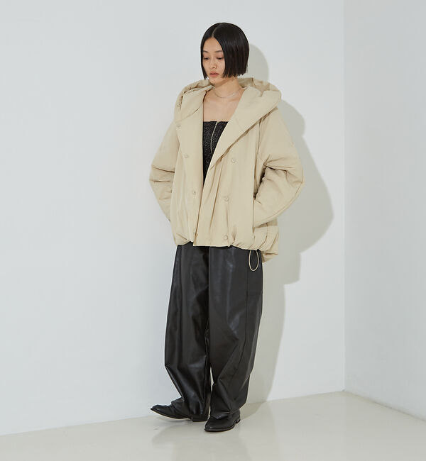 NOMINE「中綿 ボリューム フード ブルゾン」|ダウン|