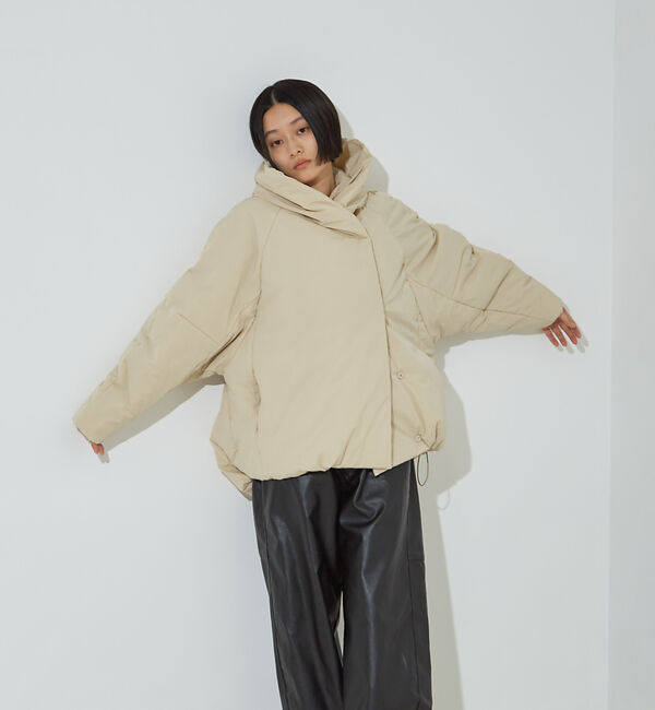 NOMINE「中綿 ボリューム フード ブルゾン」|ダウン|