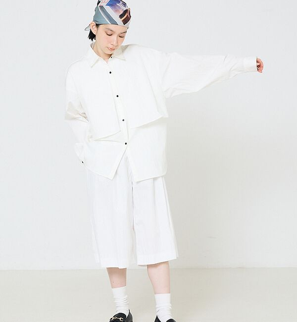 NOMINE「【ユニセックス】ロングヨーク オーバーサイズ シャツ」|シャツ・ブラウス|