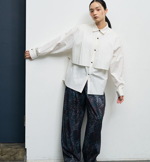 NOMINE「【ユニセックス】ロングヨーク オーバーサイズ シャツ」|シャツ・ブラウス|