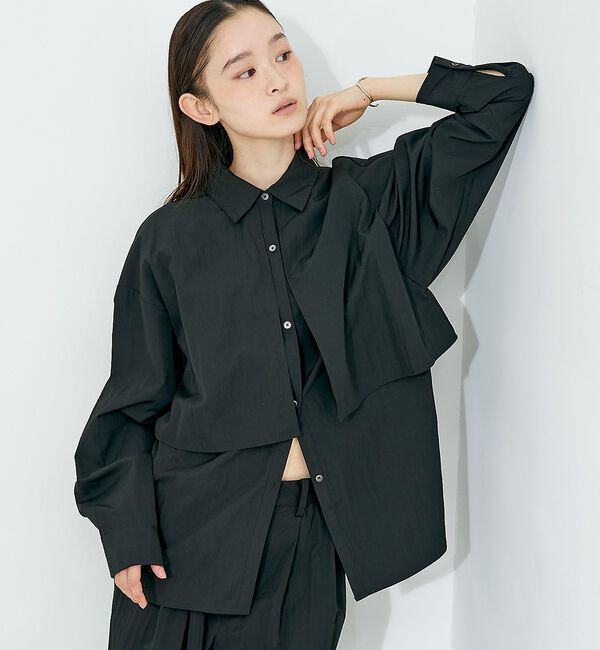 NOMINE「【ユニセックス】ロングヨーク オーバーサイズ シャツ」|シャツ・ブラウス|