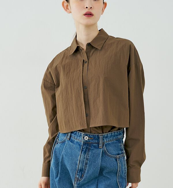 NOMINE「【ユニセックス】ロングヨーク オーバーサイズ シャツ」|シャツ・ブラウス|