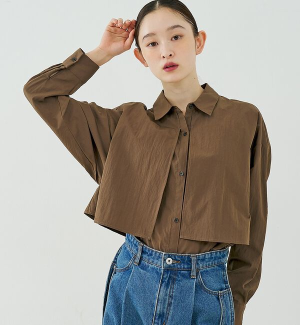 NOMINE「【ユニセックス】ロングヨーク オーバーサイズ シャツ」|シャツ・ブラウス|