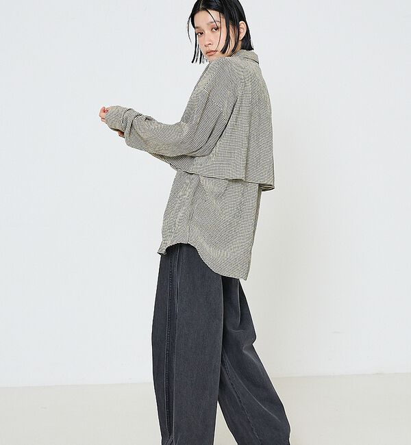 NOMINE「【ユニセックス】ロングヨーク オーバーサイズ シャツ」|シャツ・ブラウス|