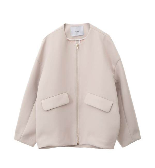 TIARA「ZIPオーバーシルエットブルゾン」|ブルゾン・スタジャン|