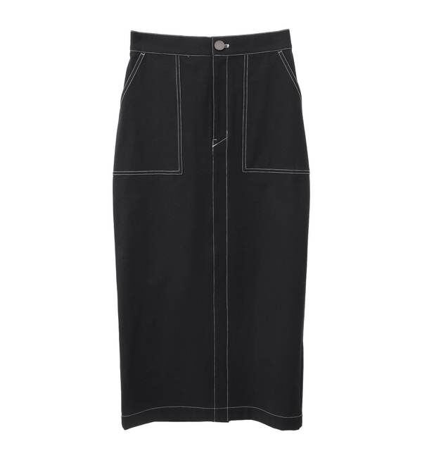 TIARA「バイカラーステッチタイトスカート」|スカート|