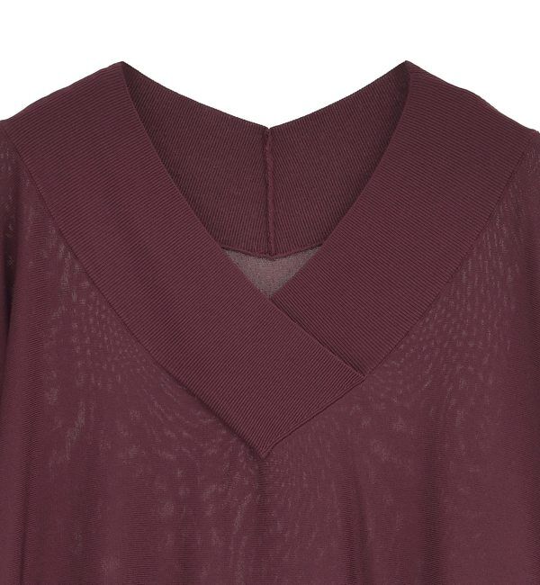 TIARA「ドルマンVネックニット」|ニット・セーター|