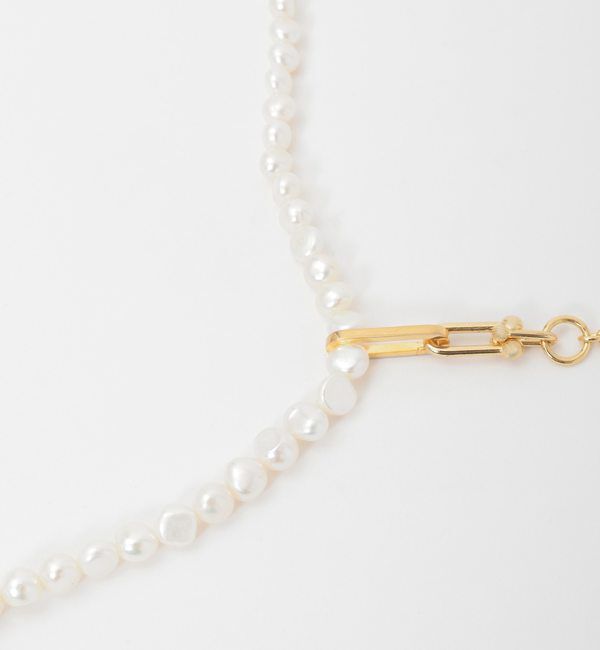 Liesse「《別注》【EO/イオ】PEARL/RED TIGER EYE CHAIN NECKLACE」|ネックレス|