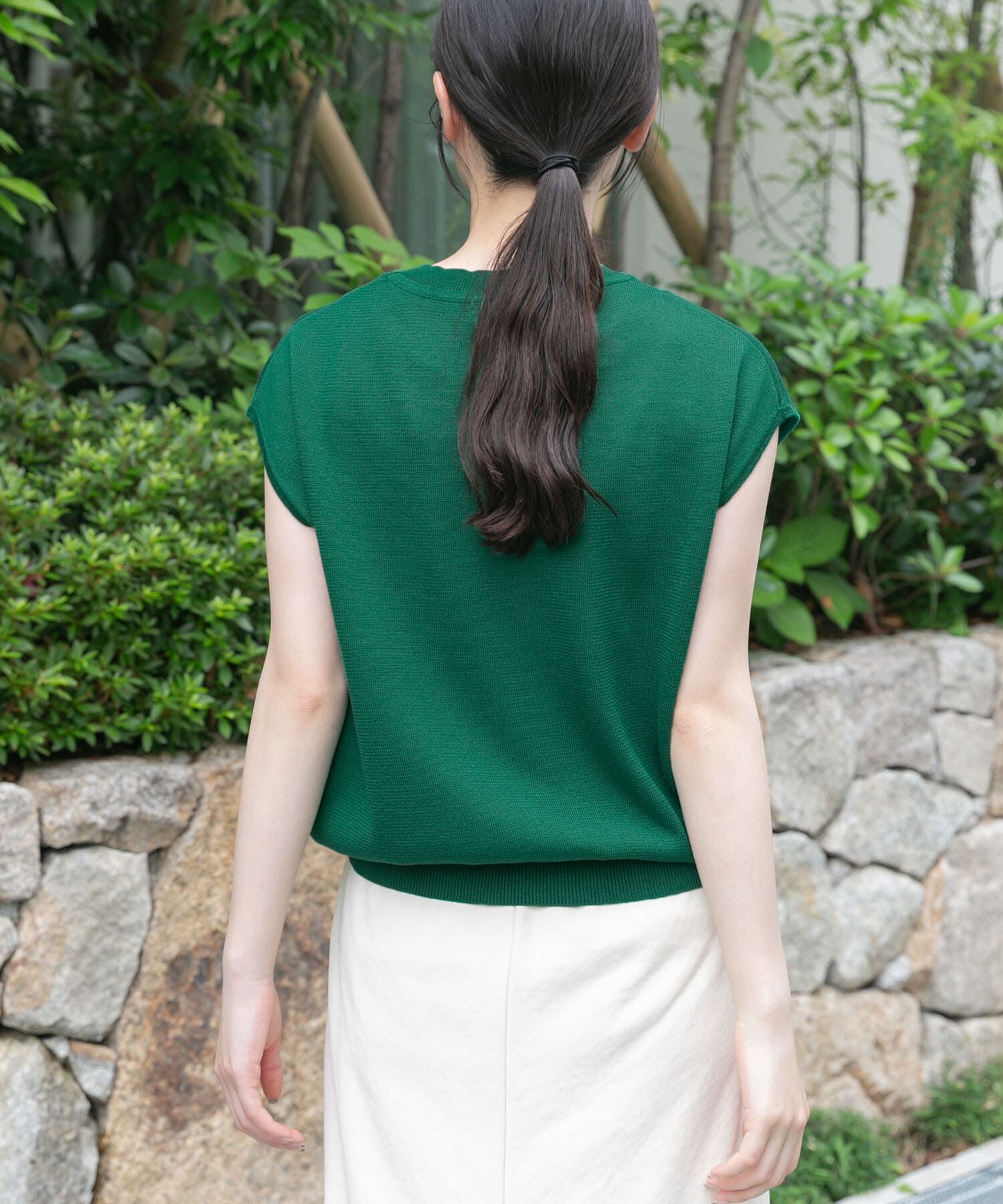 URBAN RESEARCH DOORS「FORK&SPOON　LEVITAノースリーブニットプルオーバー」|ニット・セーター|