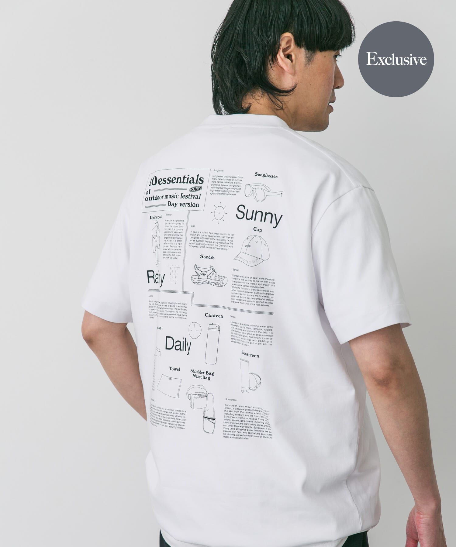 URBAN RESEARCH DOORS「『別注』KEEN&times;DOORS　OC/RP10ESSENTIALS T-SHIRTS」|Tシャツ・カットソー|ホワイト